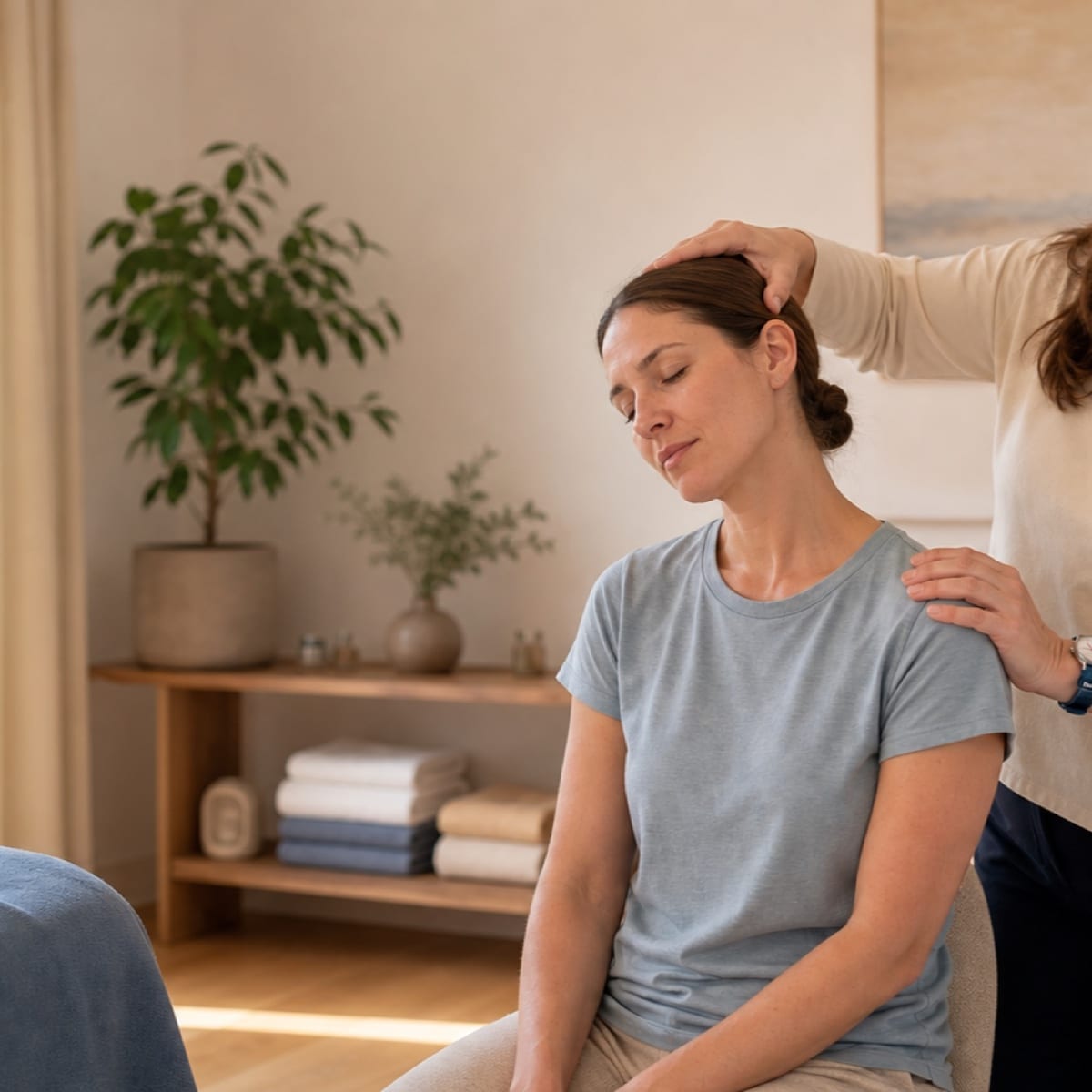 Masaje californiano Barcelona - técnica envolvente relajación profunda estilo spa en centro bienestar Pelai 12